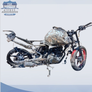 MOTOCICLETA CALCINADA