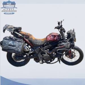 MOTOCICLETA CALCINADA