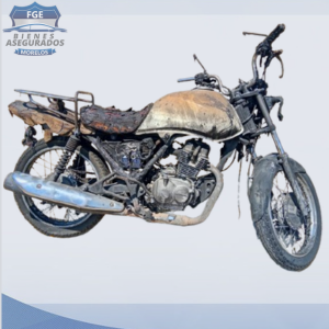 MOTOCICLETA CALCINADA