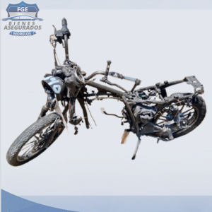 MOTOCICLETA CALCINADA