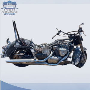 MOTOCICLETA CALCINADA