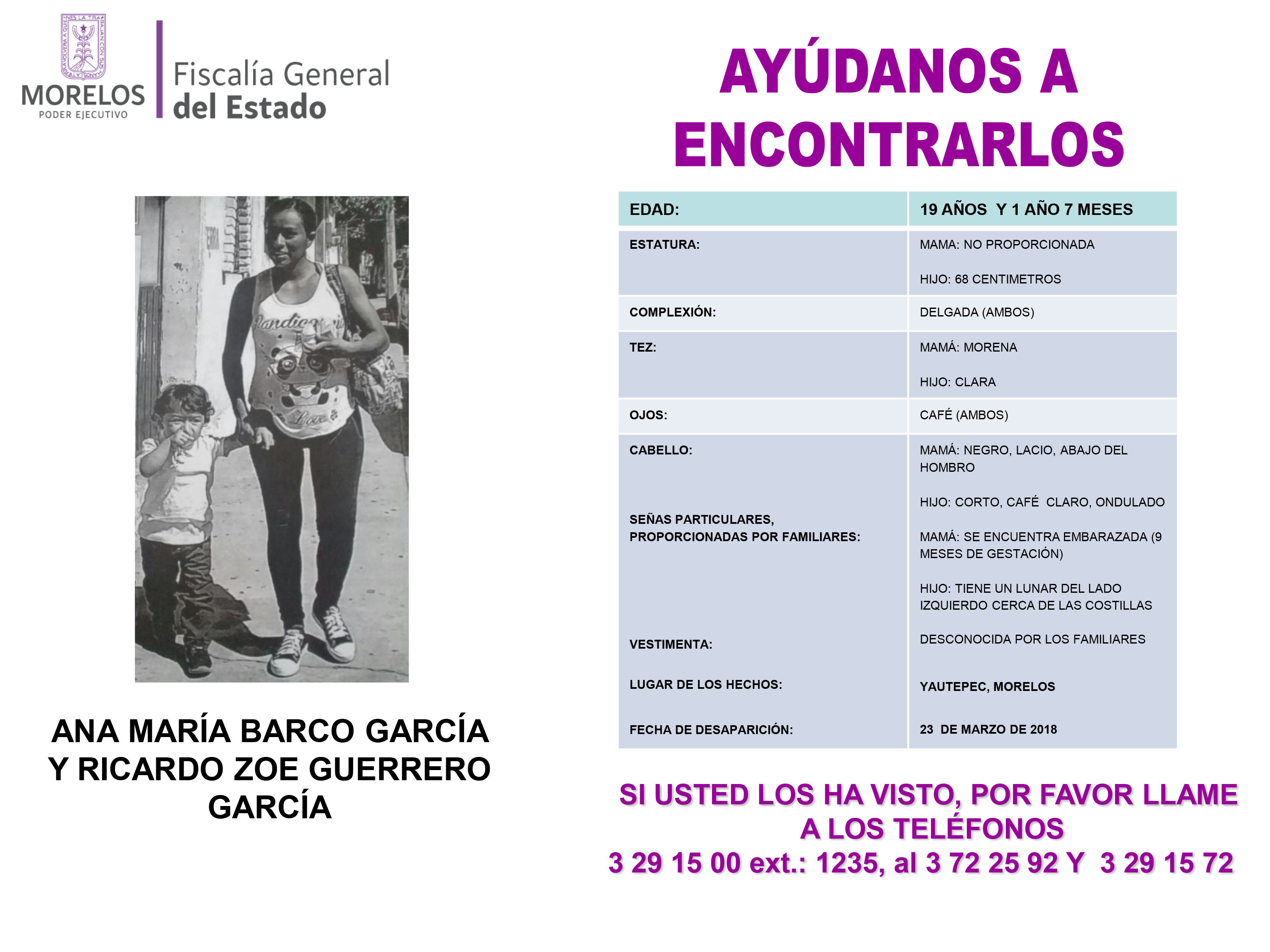 Ana María Barco García y Ricardo Zoe Guerrero García
