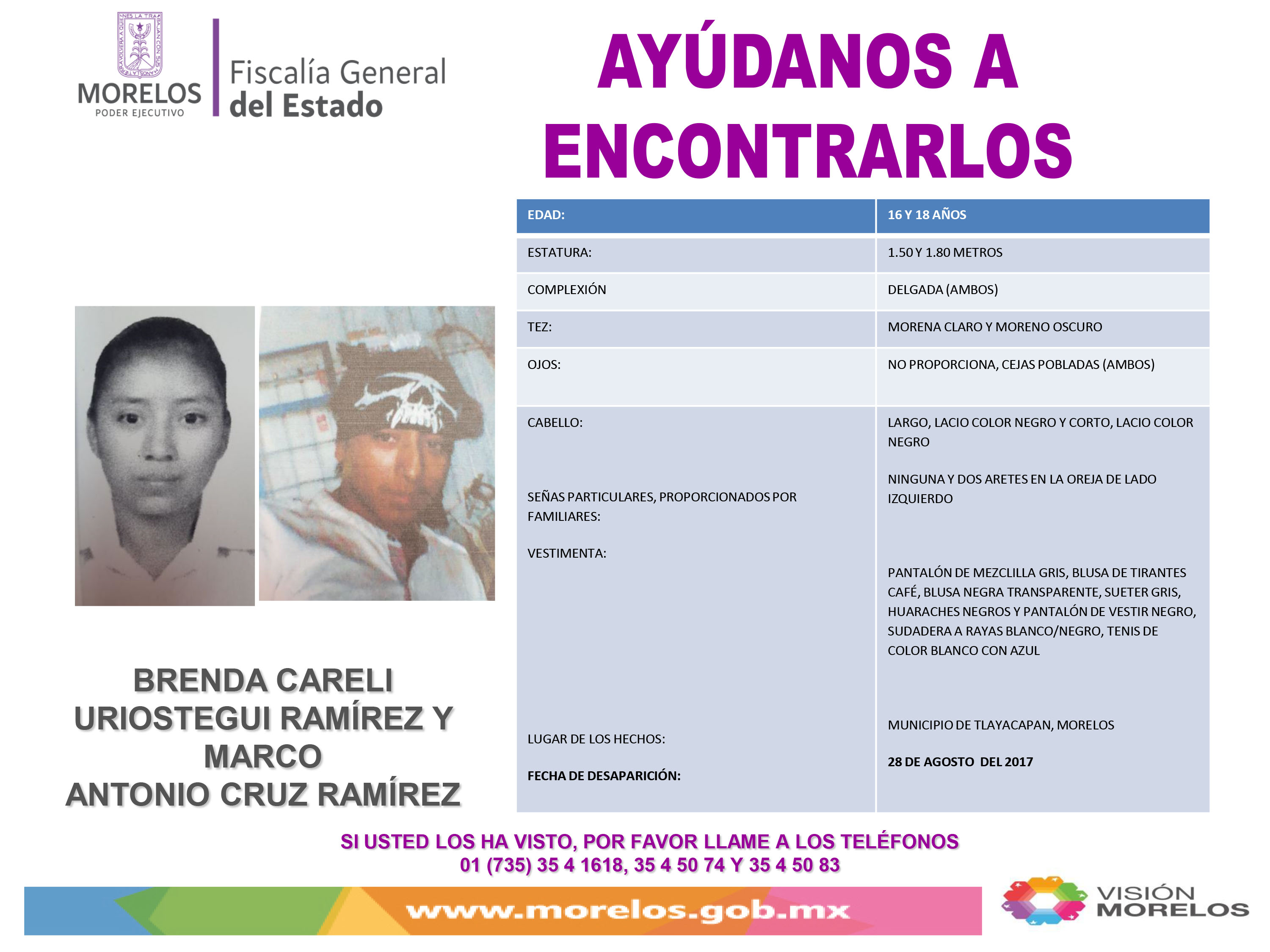 Brenda Careli Uriostegui Ramírez y Marco Antonio Cruz Ramírez