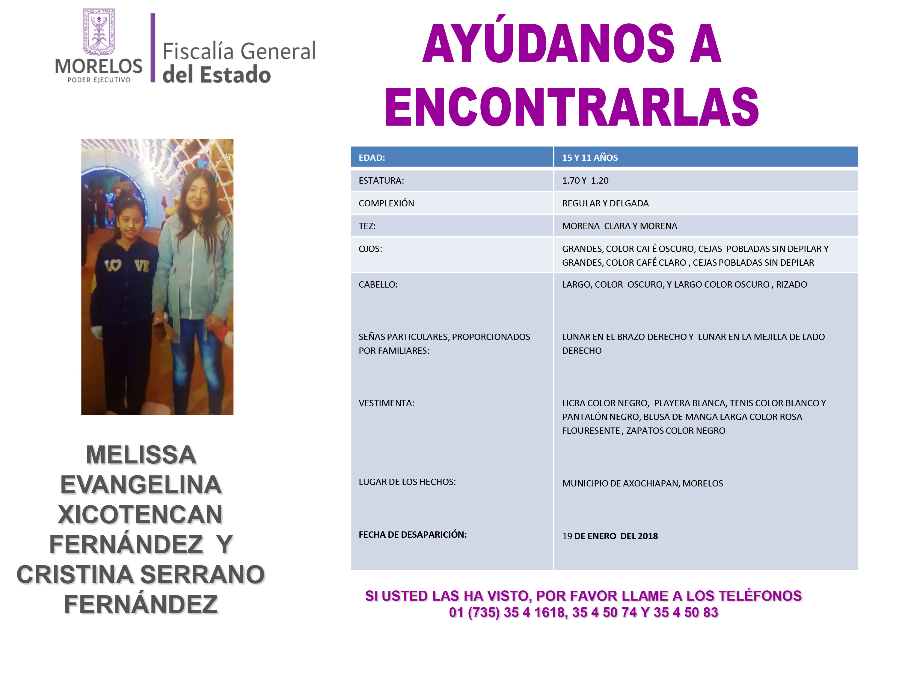 Melissa Evangelina Xicotencan Fernández y Cristina Serrano Fernández