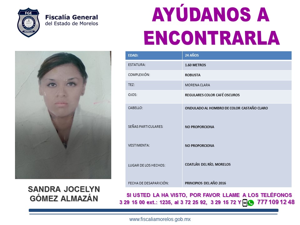 SANDRA JOCELYN GÓMEZ ALMAZÁN