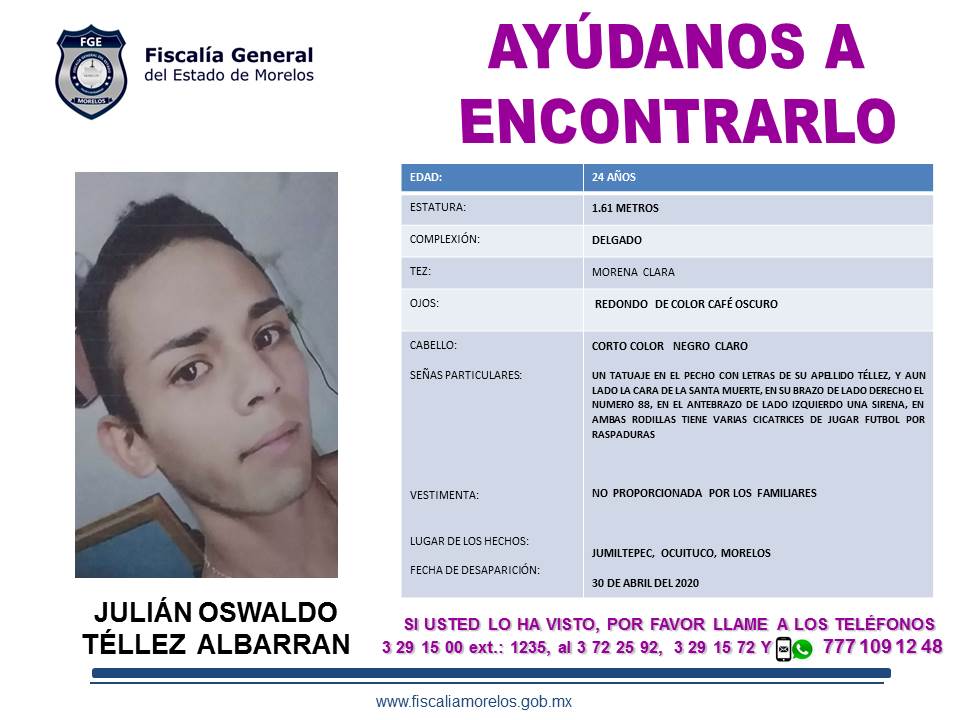 JULIÁN OSWALDO TÉLLEZ  ALBARRAN