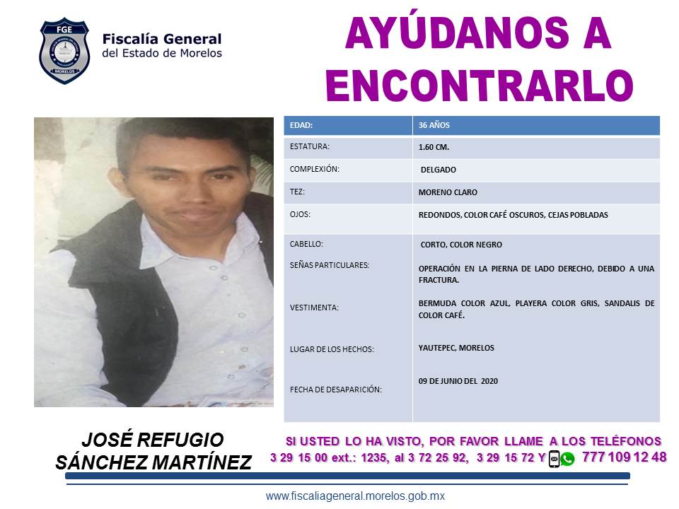 JOSÉ REFUGIO SÁNCHEZ MARTÍNEZ