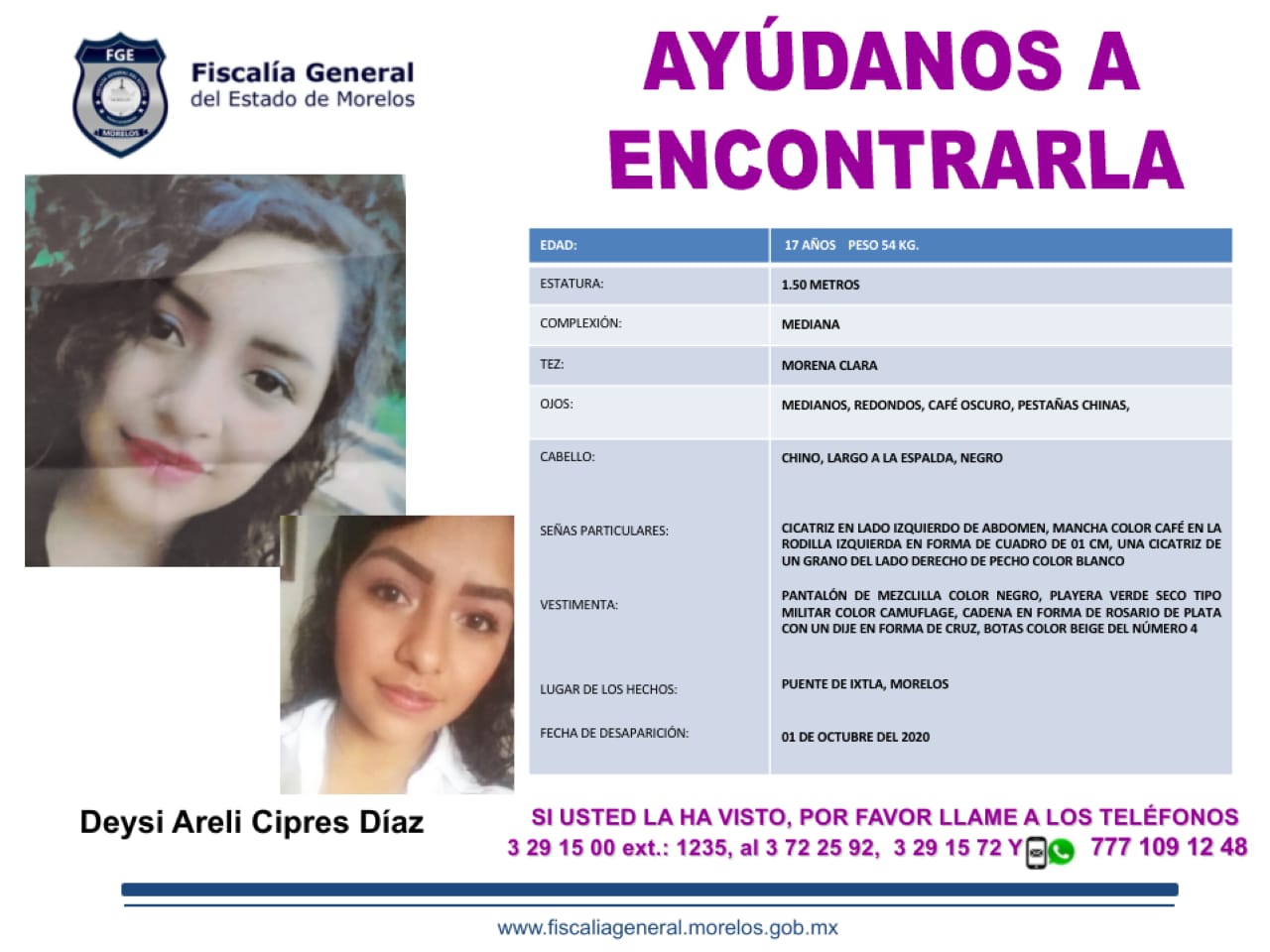 DEYSI ARELI CIPRES DÍAZ