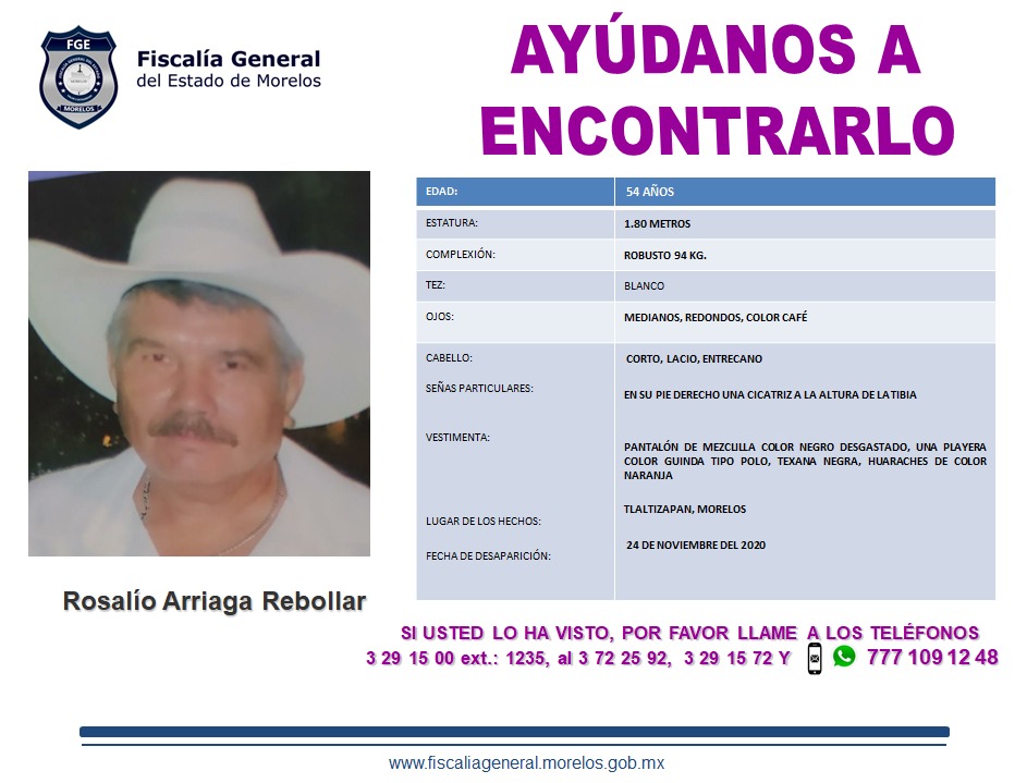 ROSALÍO ARRIAGA REBOLLAS