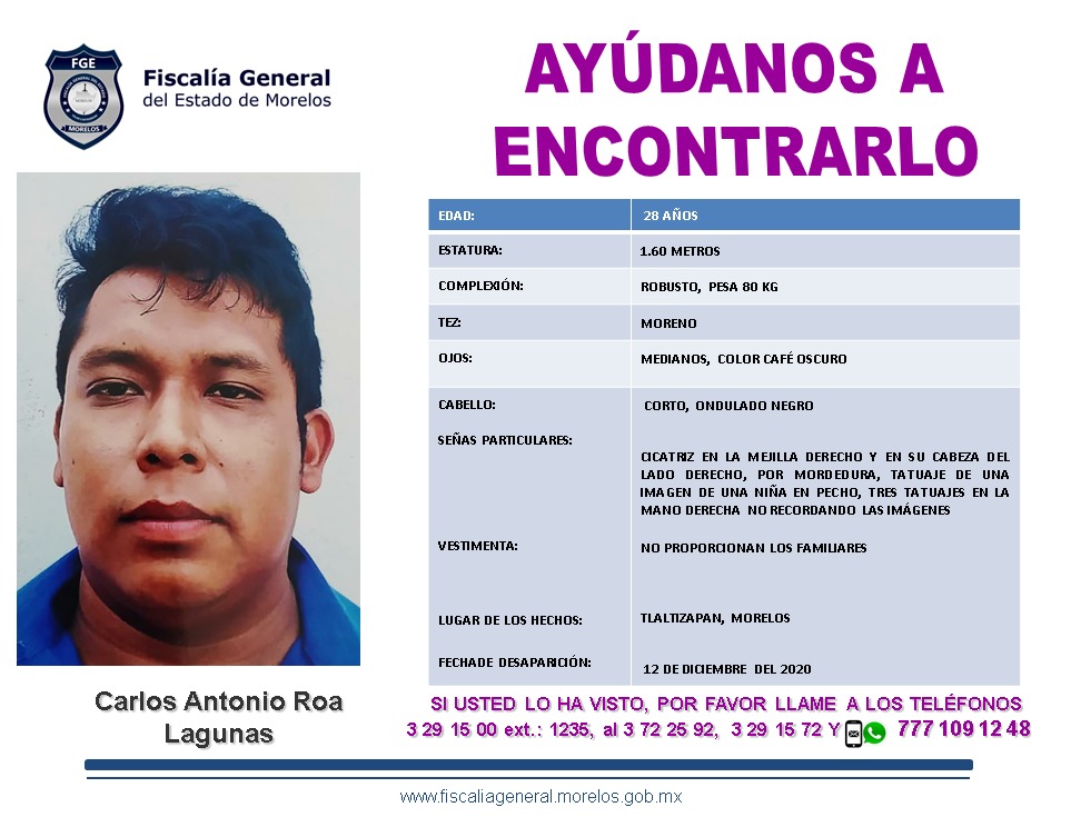 CARLOS ANTONIO ROA LAGUNAS