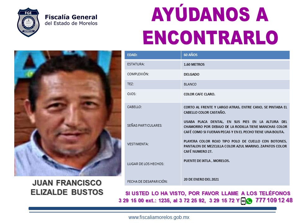 JUAN FRANCISCO ELIZALDE BUSTOS