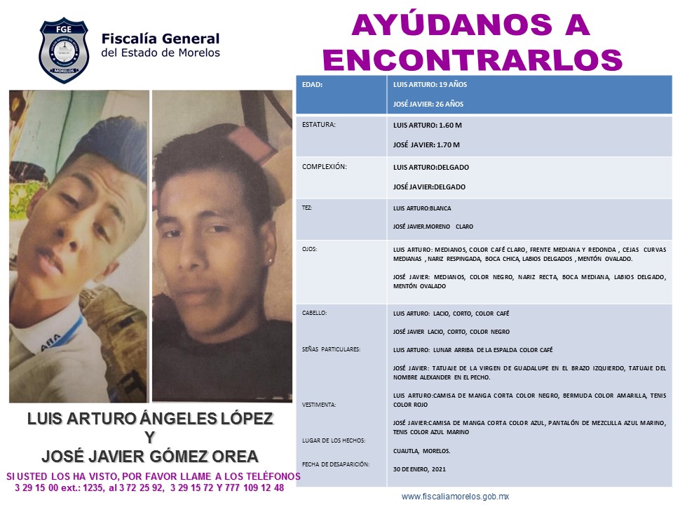 LUIS ARTURO ÁNGELES LÓPEZ Y JOSÉ JAVIER GÓMEZ OREA