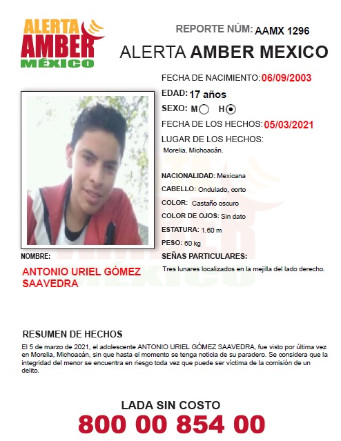 Antonio Uriel Gómez Saavedra (Mich.)