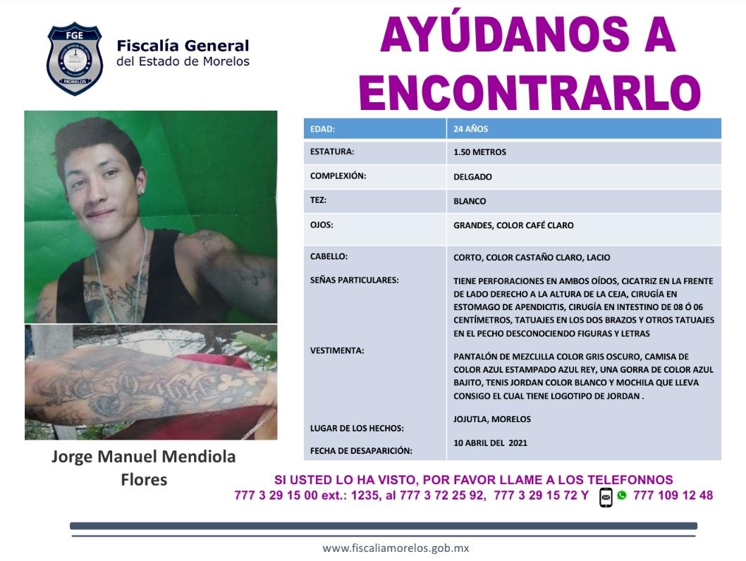 JORGE MANUEL MENDIOLA FLORES