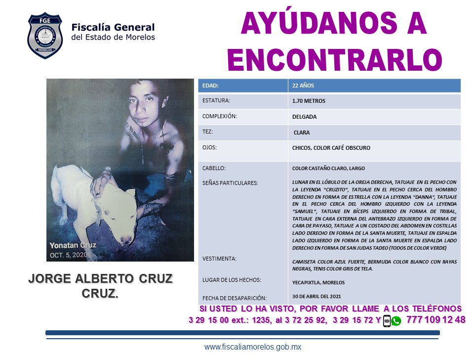 JORGE ALBERTO CRUZ CRUZ