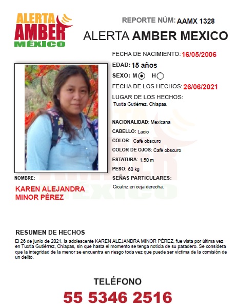 Karen Alejandra Minior Pérez (Tuxtla Gtz., Chiapas)