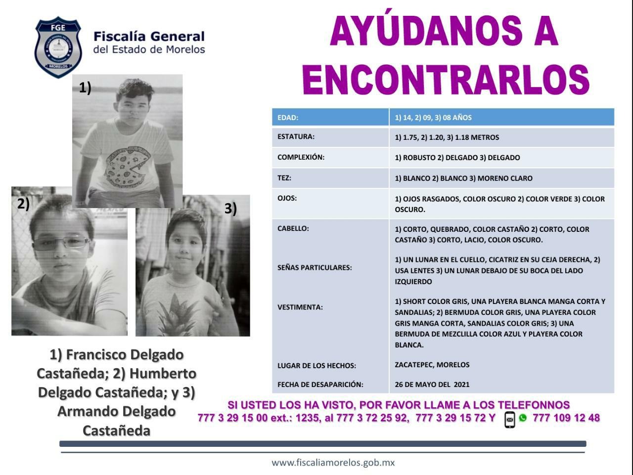 FRANCISCO DELGADO CASTAÑEDA, HUMBERTO DELGADO CASTAÑEDA Y ARMANDO DELGADO CASTAÑEDA