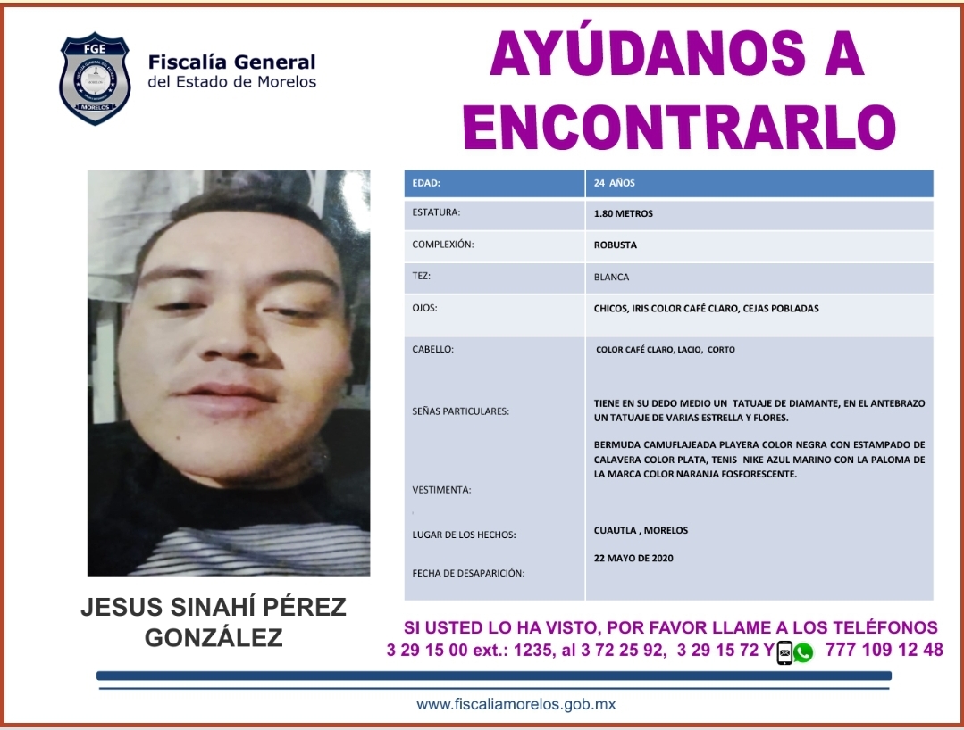 JESÚS SINAHÍ PÉREZ GONZÁLEZ