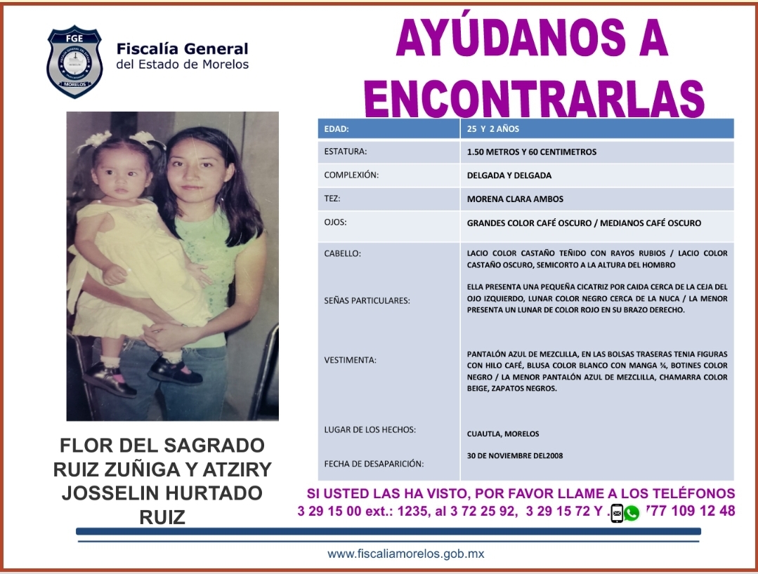 Flore del Sagrado Ruiz y Atziry Josselin Hurtado Ruiz