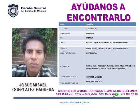 JOSUÉ MISAEL GONZÁLEZ BARRERA