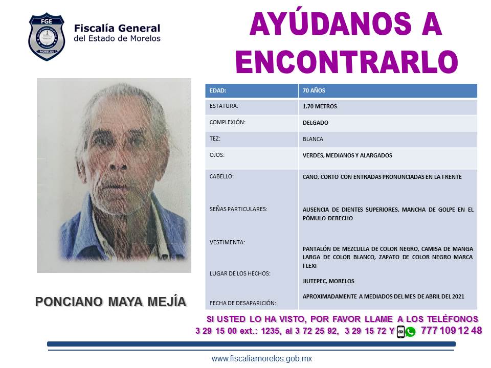 PONCIANO MAYA MEJÍA