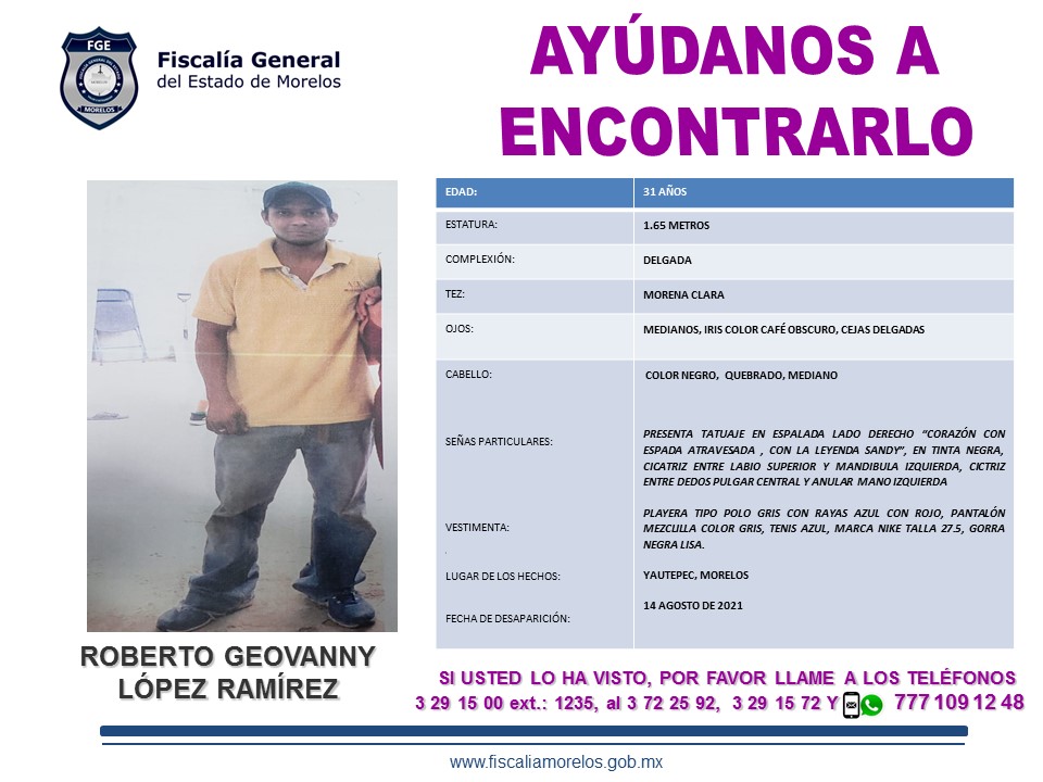 ROBERTO GEOVANNY LÓPEZ RAMÍREZ