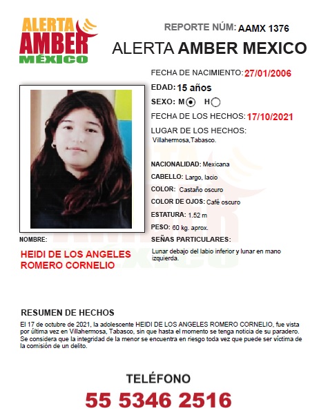HEIDI DE LOS ANGELES ROMERO CORNELO
