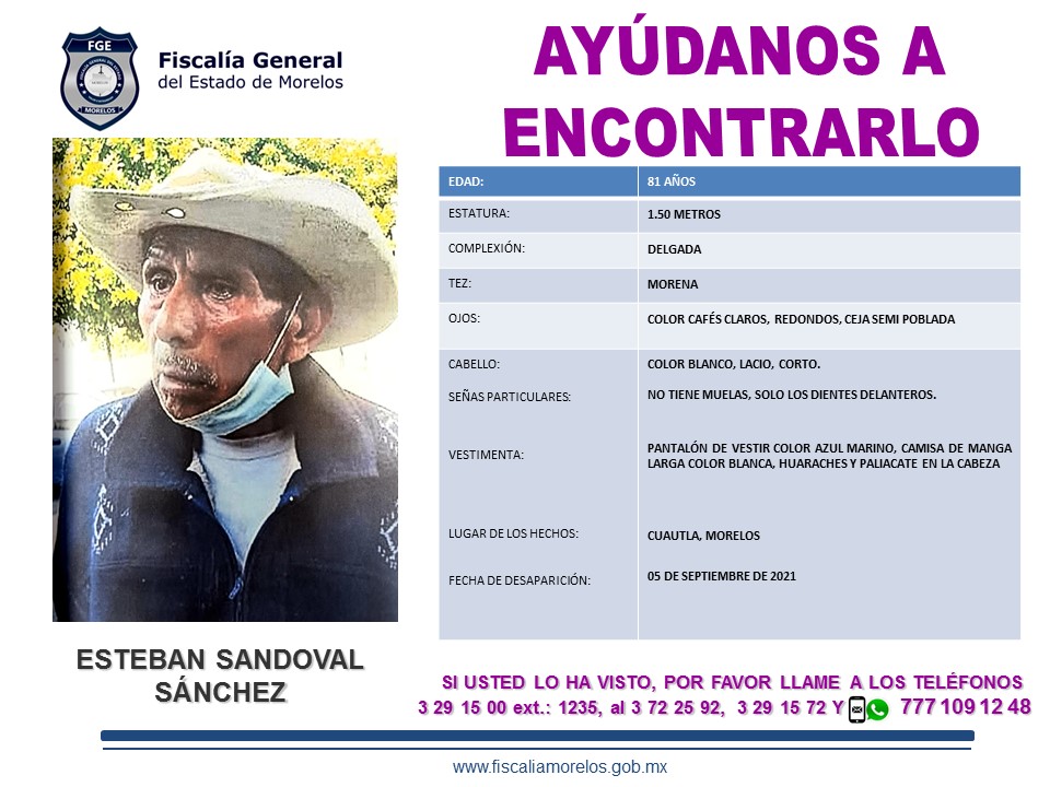 ESTEBAN SANDOVAL SÁNCHEZ