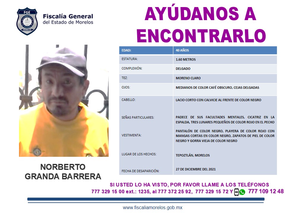 NORBERTO GRANDA BARRERA