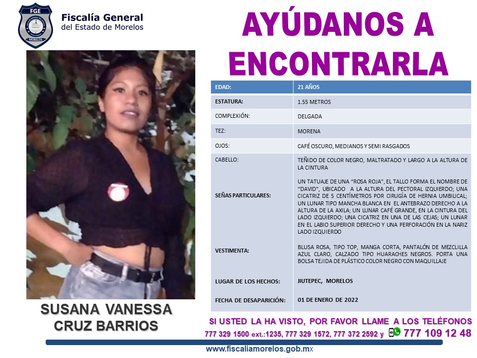 SUSANA VANESSA CRUZ BARRIOS