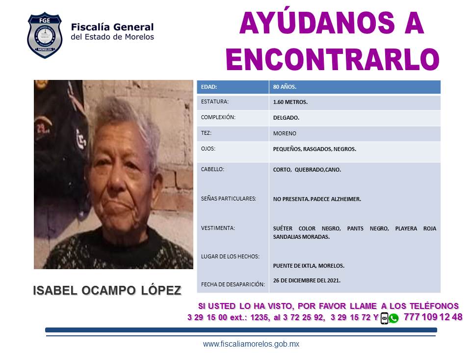 ISABEL OCAMPO LÓPEZ