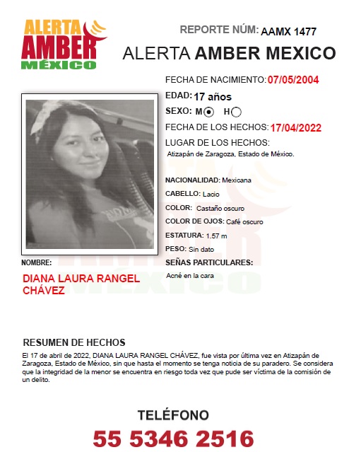 Diana Laura Rangel Chávez (EdoMex.)