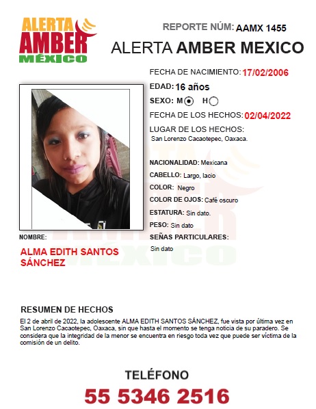 Alma Edith Santos Sánchez (Oax.)