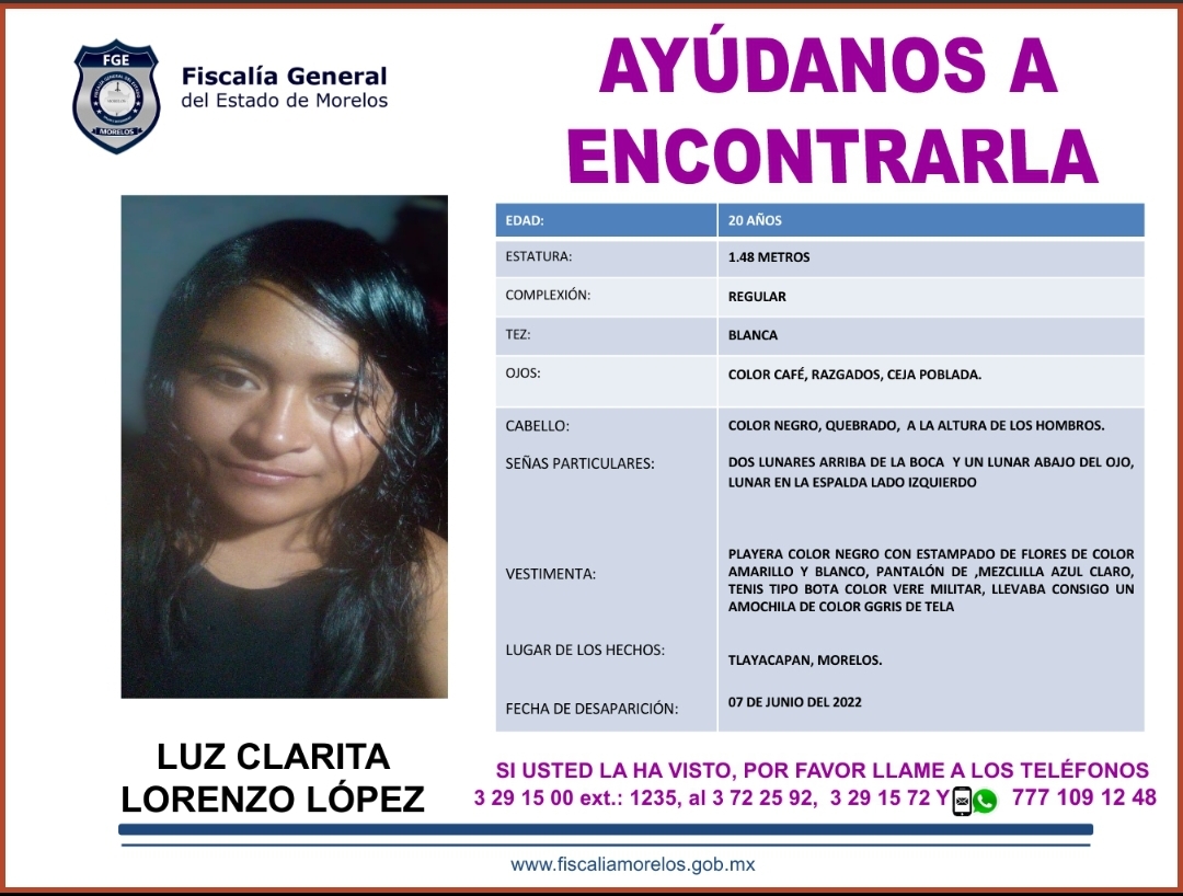 LUZ CLARITA LORENZO LÓPEZ