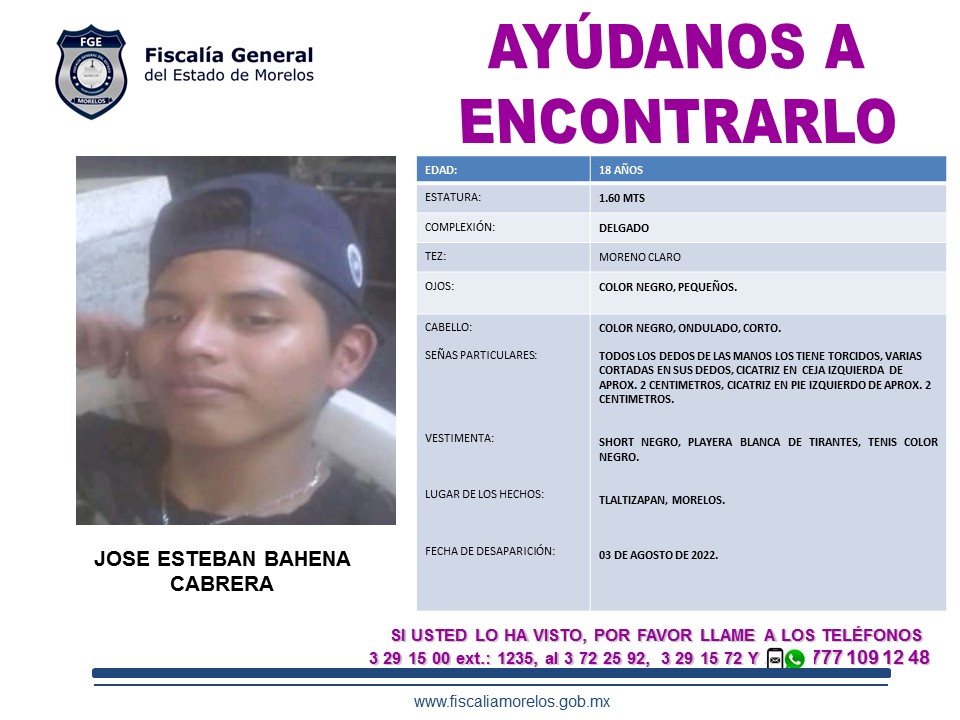 JOSÉ ESTEBAN BAHENA CABRERA