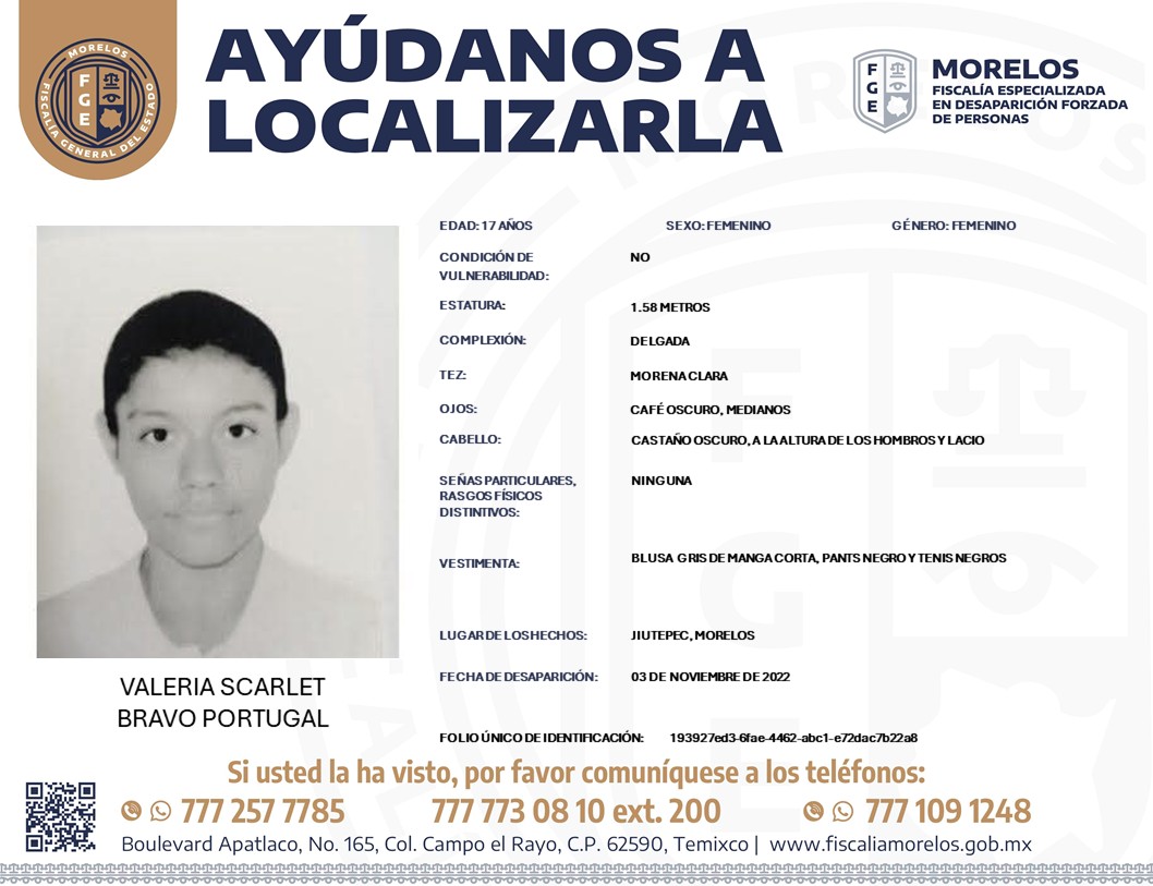 VALERIA SCARLET BRAVO PORTUGAL