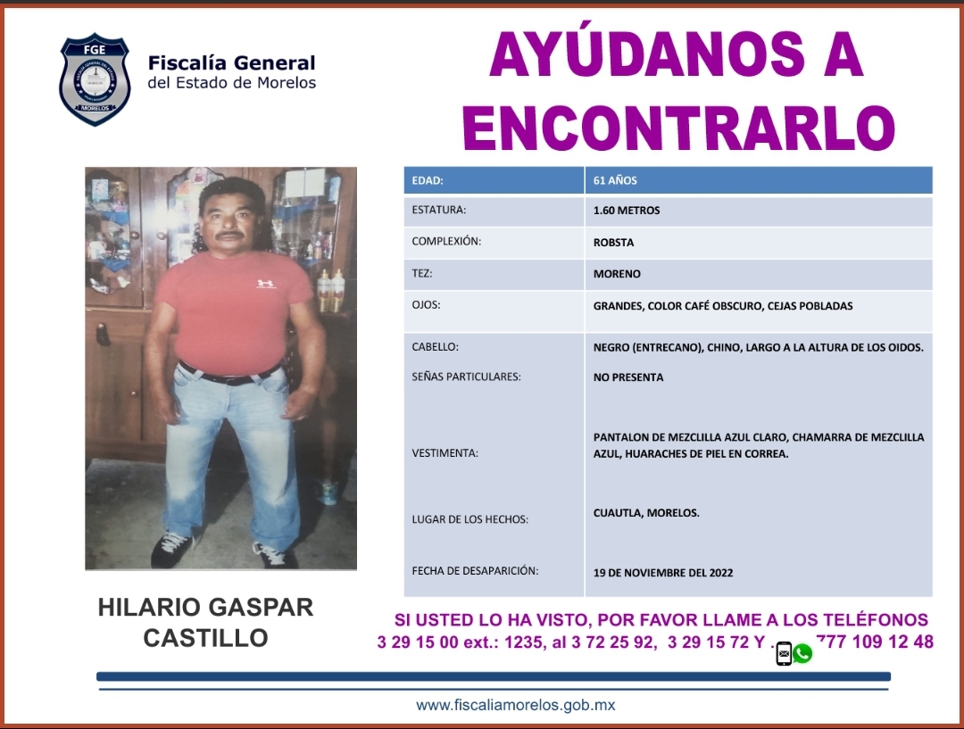 HILARIO GASPAR CASTILLO