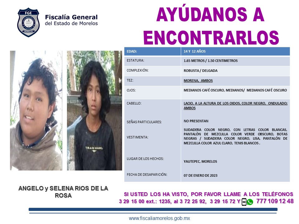 ANGELO y SELENA RIOS DE LA ROSA