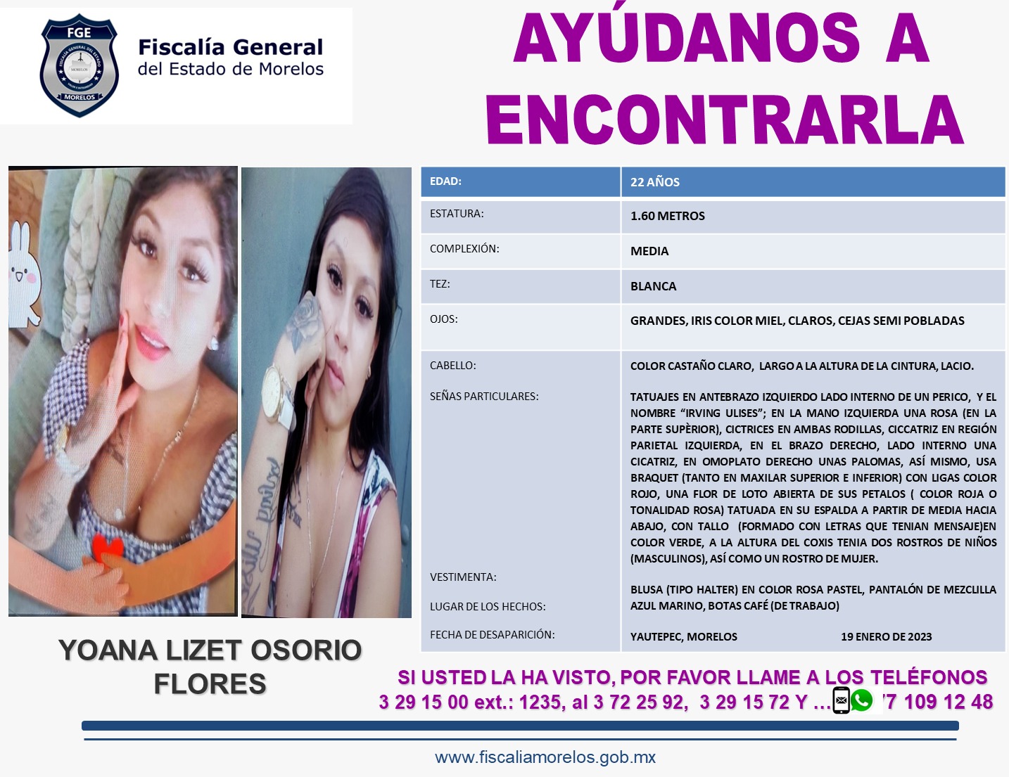 YOANA LIZET OSORIO FLORES