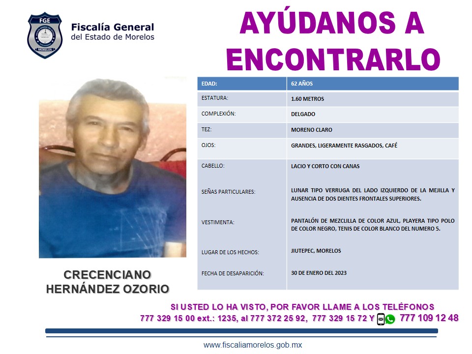 CRECENCIANO HERNÁNDEZ OZORIO