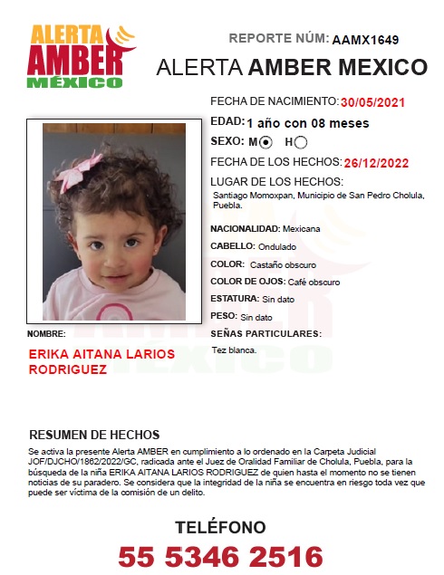 Erika Aitana Larios Rodríguez (Pue)