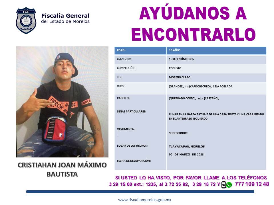 CRISTIAHAN JOAN MÁXIMO BAUTISTA