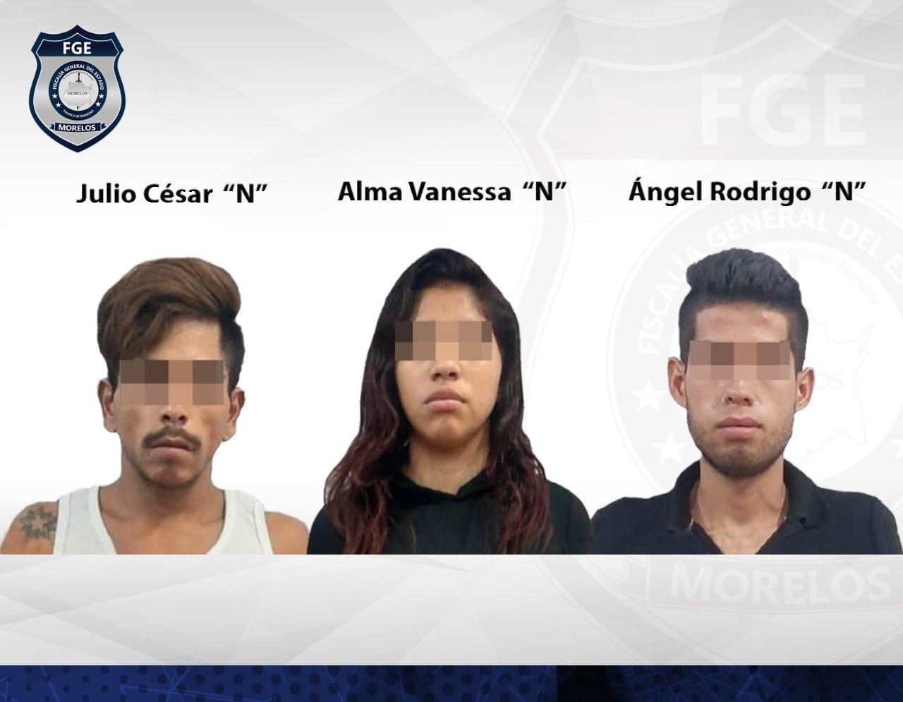 Mujer y dos hombres detenidos con droga y armas defuego en Coatlán del Río reciben condena de prisión
