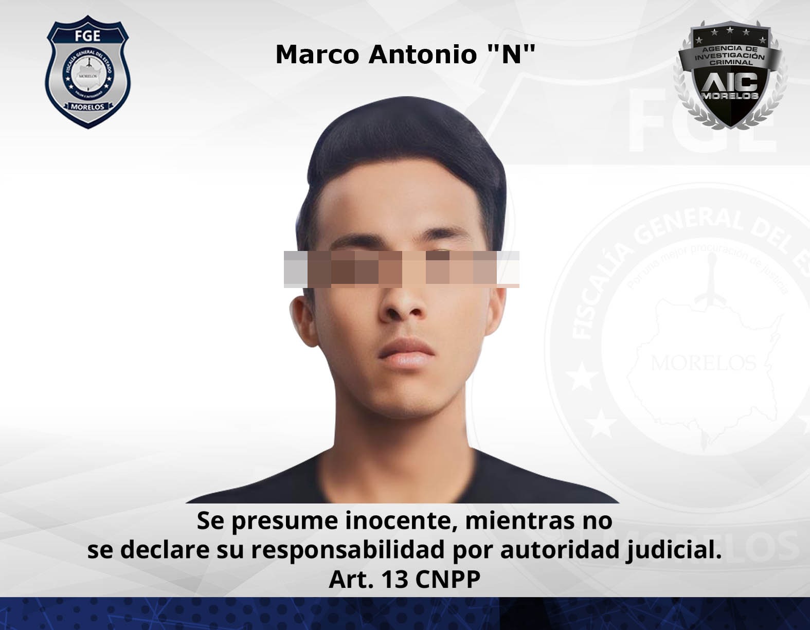 Prisión preventiva contra masculino por violación agravada