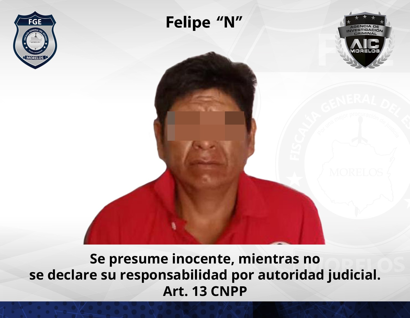 Cumplimenta AIC orden de aprehensión contra “El Feli” por incumplir medidas cautelares dentro del proceso por narconemudeo