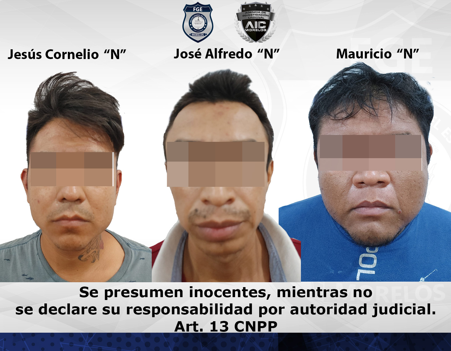 Una mujer y tres hombres asegurados por la AIC con armas, droga y cartuchos en Xoxocotla serán procesados penalmente