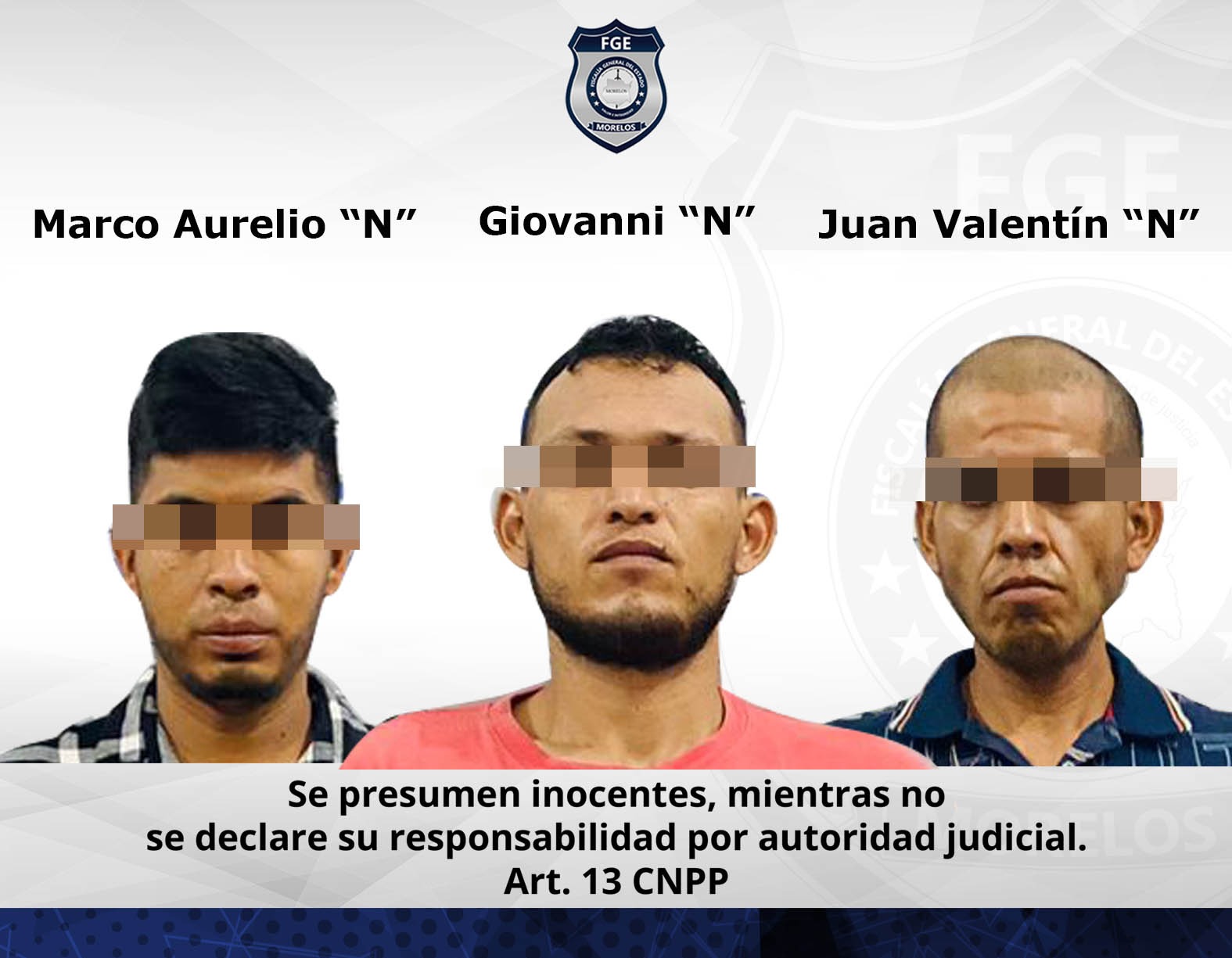 Tres hombres detenidos con droga y un revólver en el municipio de Jojutla quedan vinculados a proceso