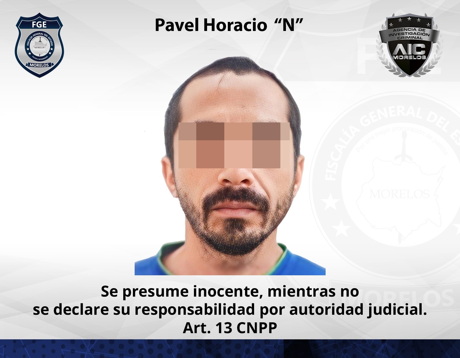 AIC Oriente cumplimenta aprehensión por homicidio calificado