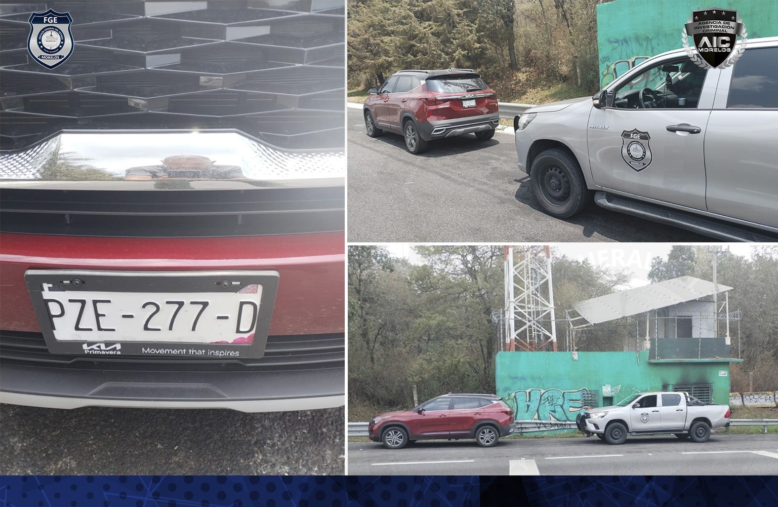 Asegura AIC vehículo con reporte de robo