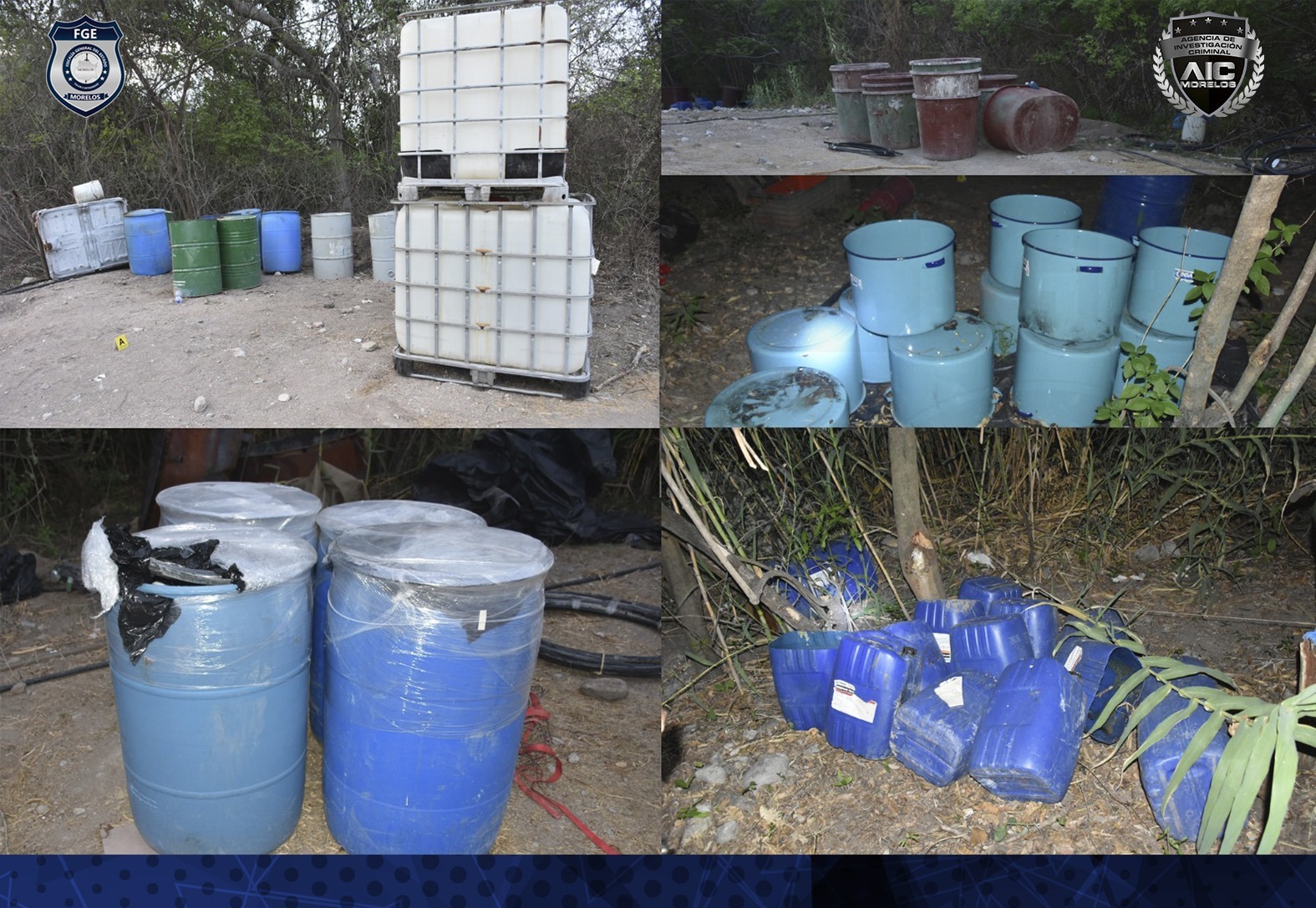Desmantela AIC “narcolaboratorio” en zona serrana de Las Ánimas en el municipio de Tlaltizapán